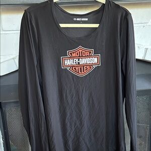 Harley-Davidson Black Long Sleeve Pajama Set